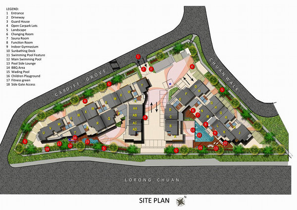 Cardiff residence site plan