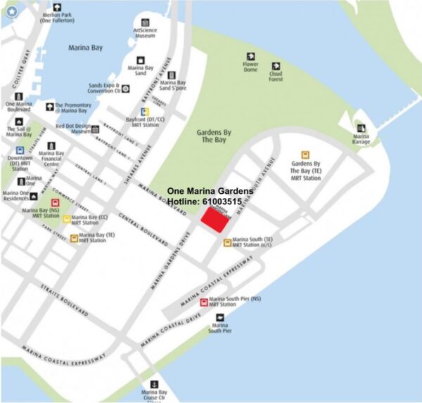 One Marina Gardens Location