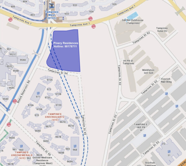 Pinery Residences Location